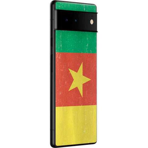 Cameroon Flag Distressed Google Pixel 6 Skin